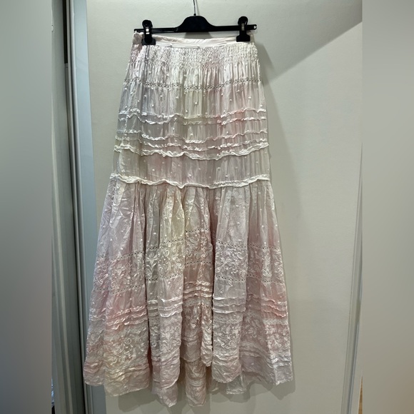 Loveshackfancy Linda Silk Maxi Skirt - Picture 3 of 6